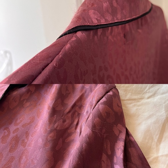 NWT BCBGMAXAZRIA Deco Rose Leopard Satin Top M - Picture 13 of 13